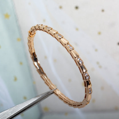 [AuraEcho Jewelry]SERPENTI BRACELET PINK GOLD DIAMOND