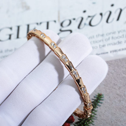 [AuraEcho Jewelry]SERPENTI BRACELET PINK GOLD DIAMOND
