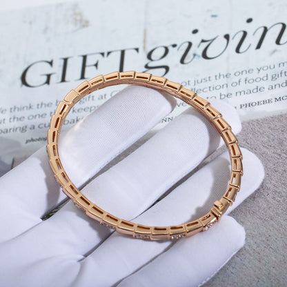[AuraEcho Jewelry]SERPENTI BRACELET PINK GOLD DIAMOND