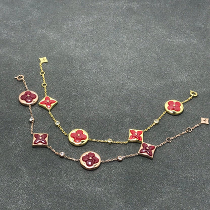 [AuraEcho Jewelry]STAR AND SUN CARNELIAN 4 MOTIFS 3 DIAMONDS