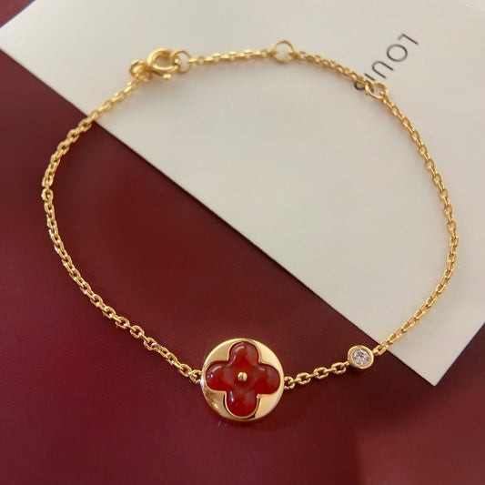 [AuraEcho Jewelry]SUN PEDANT CARNELIAN BRACELET