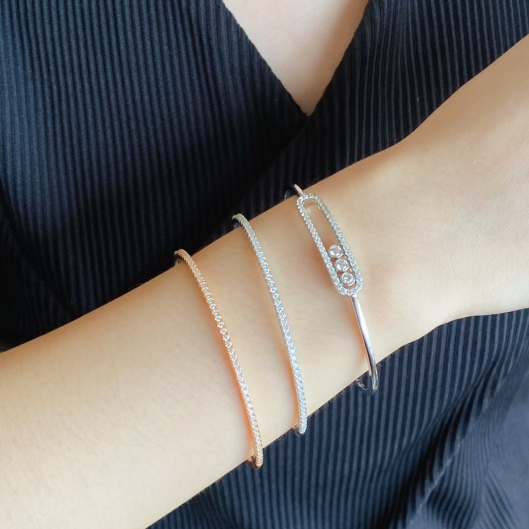 [AuraEcho Jewelry]MINI DIAMOND TENNIS BRACELET