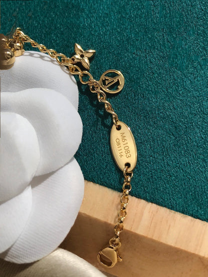 [AuraEcho Jewelry]BLOOMING PINK GOLD MOP BRACELET