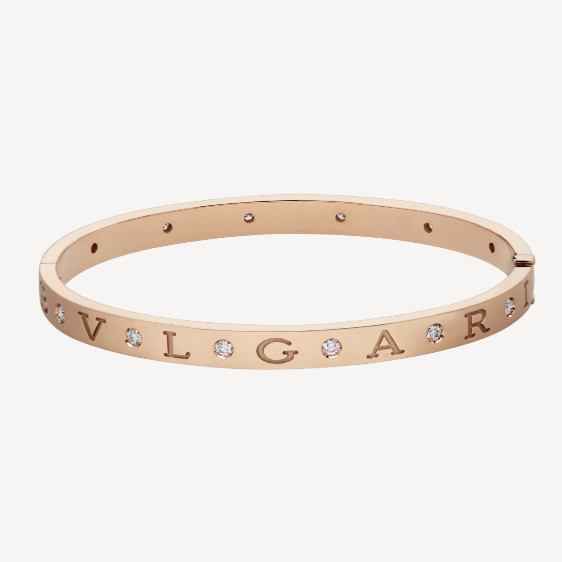 [AuraEcho Jewelry]ZERO 1 PINK GOLD 12 DIAMONDS BRACELET