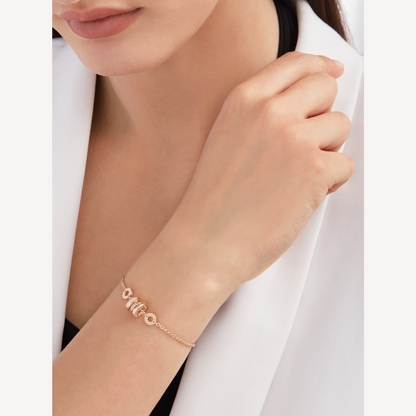 [AuraEcho Jewelry]ZERO 1 SOFT PINK GOLD BRACELET