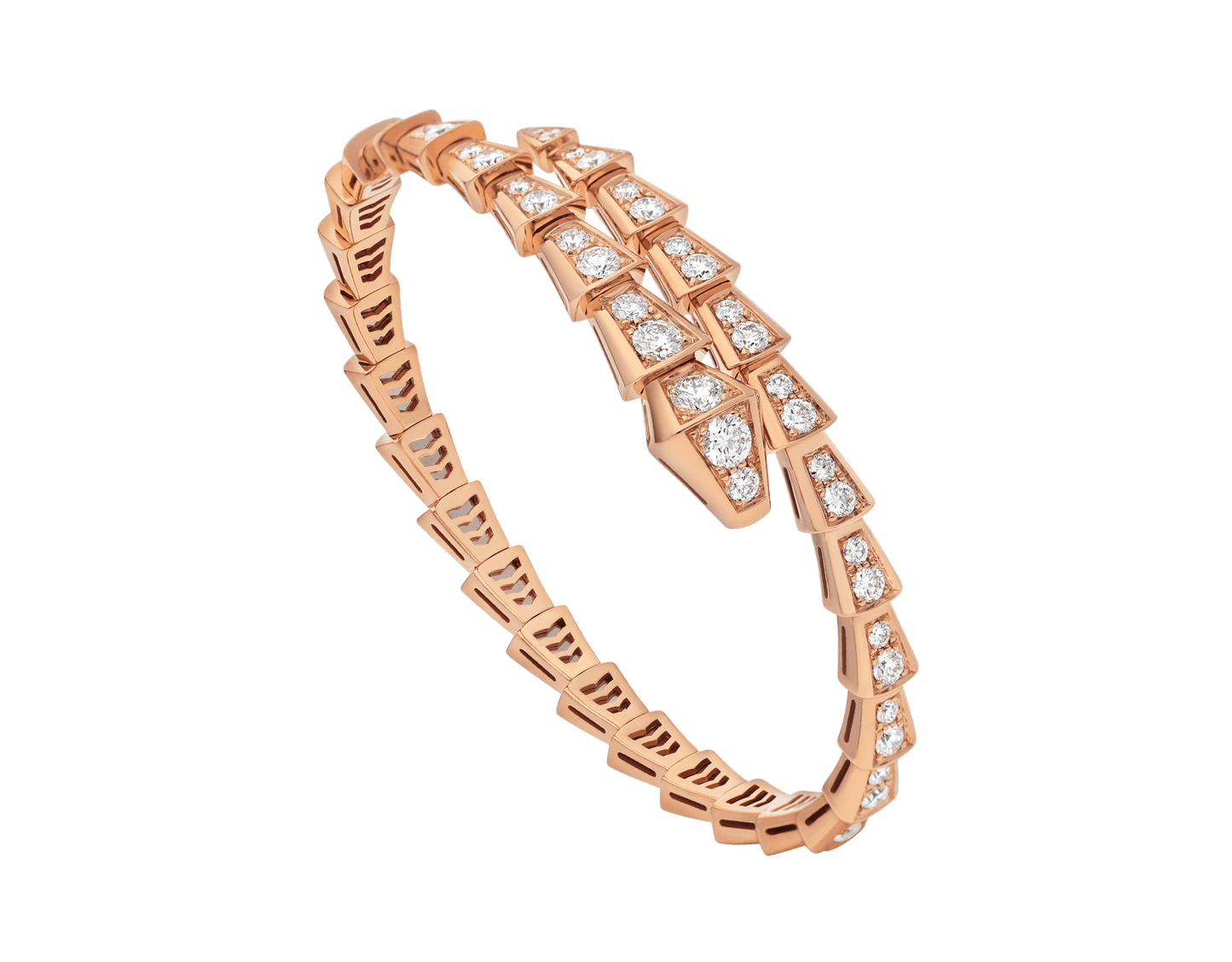 [AuraEcho Jewelry]SERPENTI BRACELET 6.8MM PINK GOLD DIAMOND