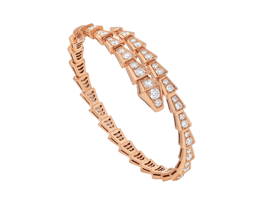 [AuraEcho Jewelry]SERPENTI BRACELET 6.8MM PINK GOLD DIAMOND
