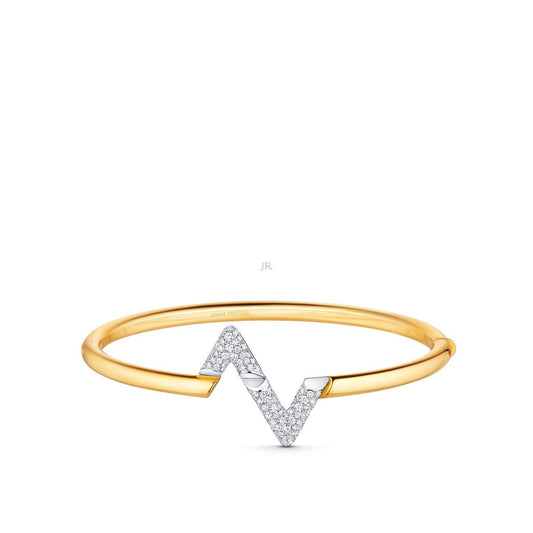 [AuraEcho Jewelry]VOLTE UPSITE DOWN GOLD DIAMOND BRACELET