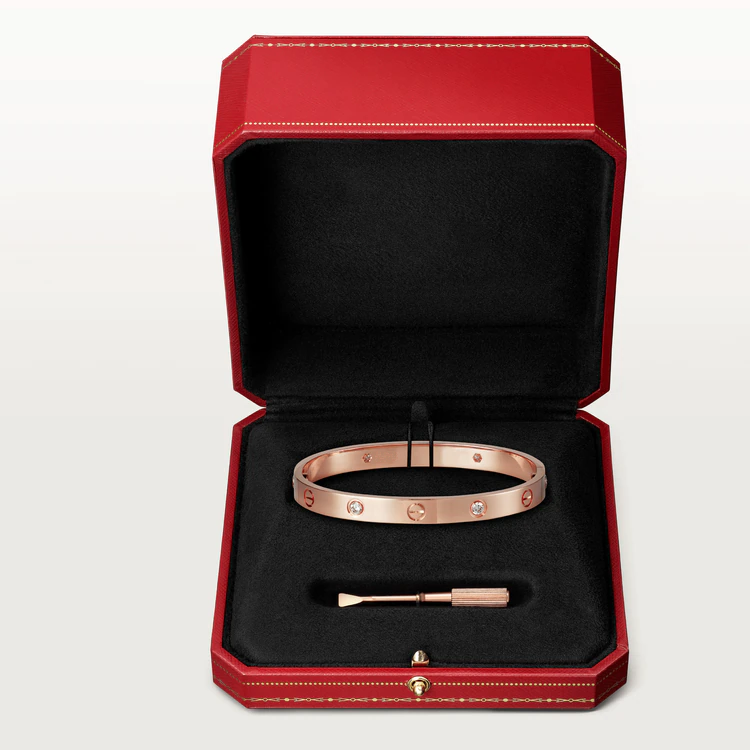 [AuraEcho Jewelry]LOVE BRACELET 6.1MM 4 DIAMONDS