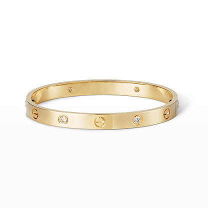 [AuraEcho Jewelry]LOVE BRACELET 6.1MM 4 DIAMONDS
