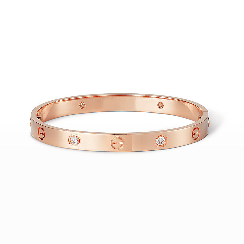 [AuraEcho Jewelry]LOVE BRACELET 6.1MM 4 DIAMONDS