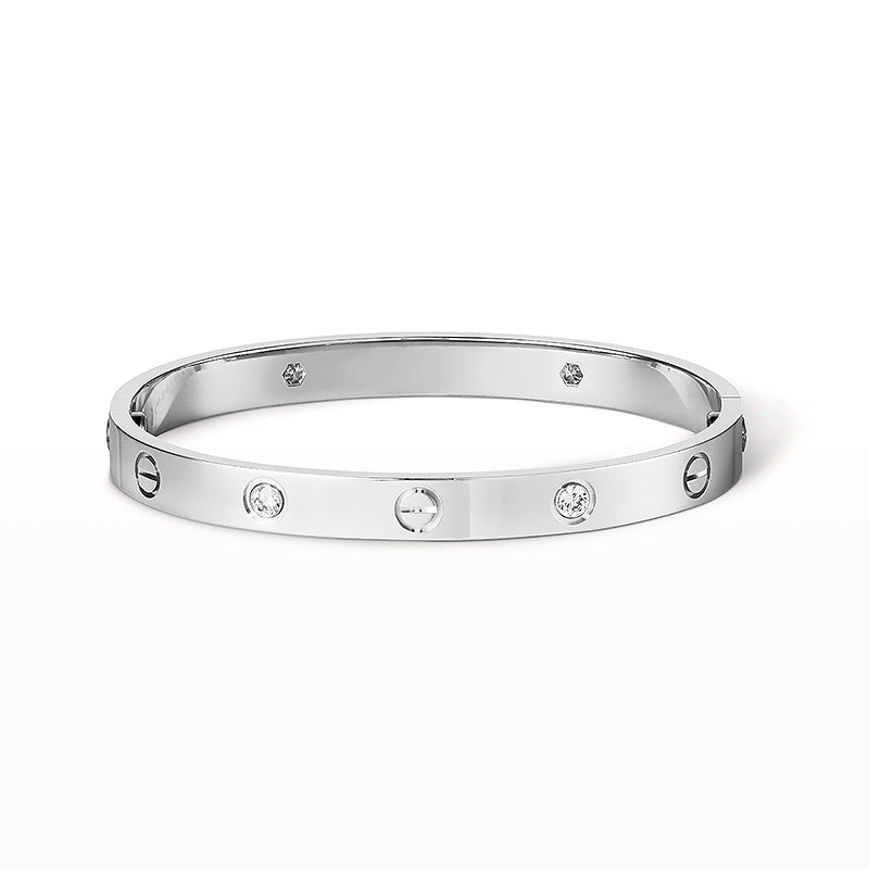 [AuraEcho Jewelry]LOVE BRACELET 6.1MM 4 DIAMONDS