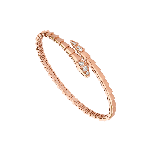 [AuraEcho Jewelry]SERPENTI BRACELET DIAMONDS PINK GOLD