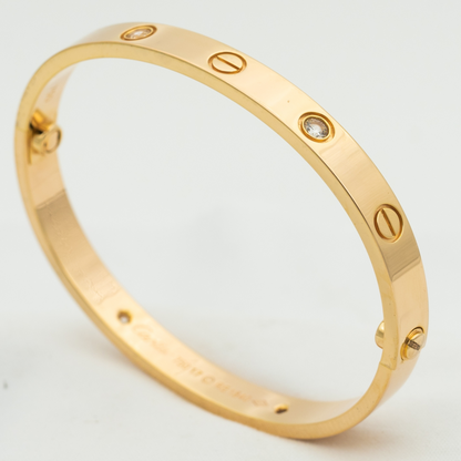 [AuraEcho Jewelry]LOVE BRACELET 6.1MM 4 DIAMONDS
