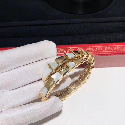 [AuraEcho Jewelry]SERPENTI BRACELET MOP GOLD