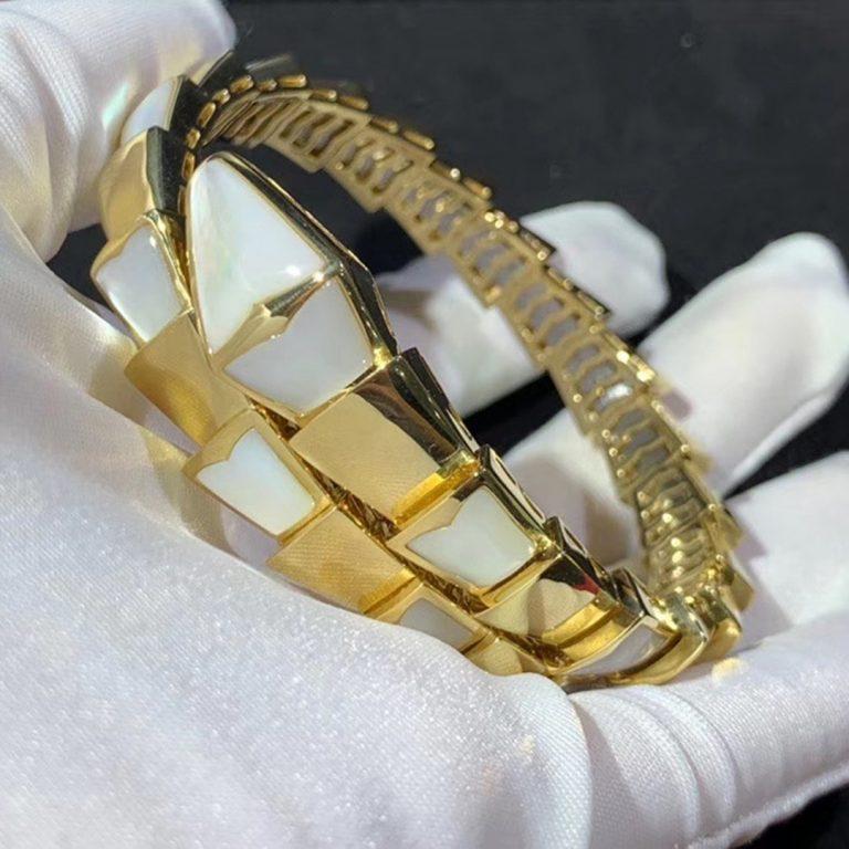 [AuraEcho Jewelry]SERPENTI BRACELET MOP GOLD