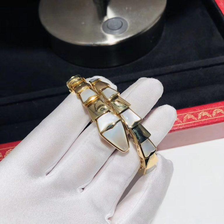 [AuraEcho Jewelry]SERPENTI BRACELET MOP GOLD