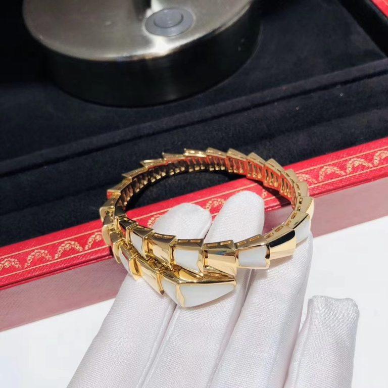 [AuraEcho Jewelry]SERPENTI BRACELET MOP GOLD