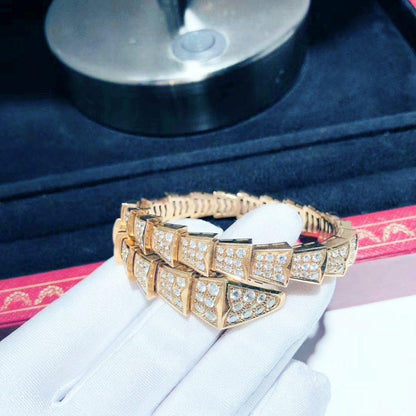[AuraEcho Jewelry]SERPENTI BRACELET 8MM PINK GOLD DIAMOND