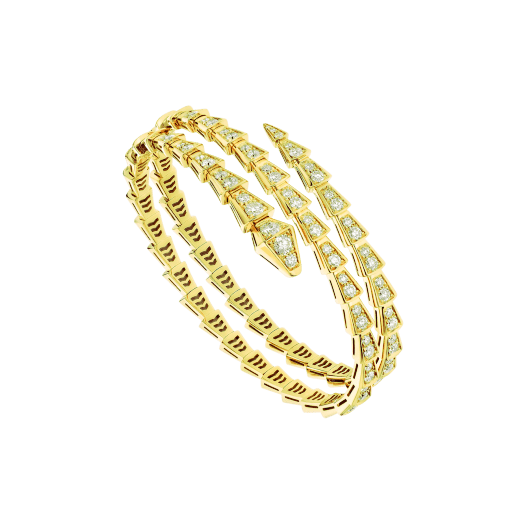 [AuraEcho Jewelry]SERPENTI BRACELET GOLD DIAMOND DOUBLE ROW