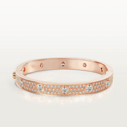 [AuraEcho Jewelry]LOVE BRACELET 6.1MM DIAMOND-PAVED 10 BIG DIAMONDS