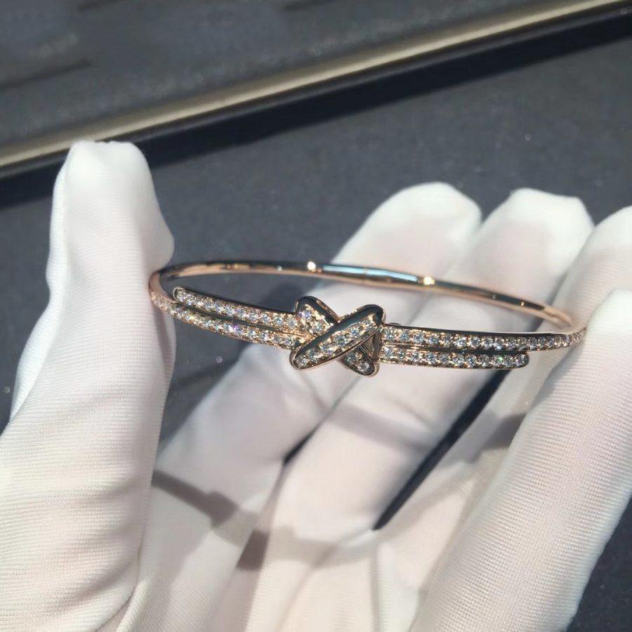 [AuraEcho Jewelry]JEUX DE BRACELET DIAMONDS PINK GOLD