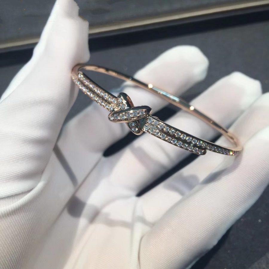 [AuraEcho Jewelry]JEUX DE BRACELET DIAMONDS PINK GOLD