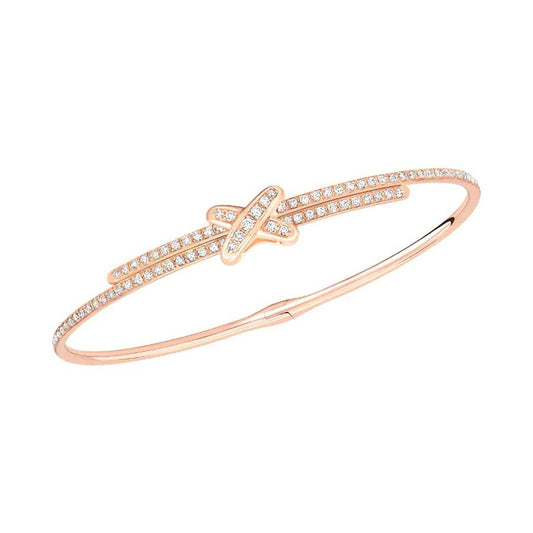 [AuraEcho Jewelry]JEUX DE BRACELET DIAMONDS PINK GOLD