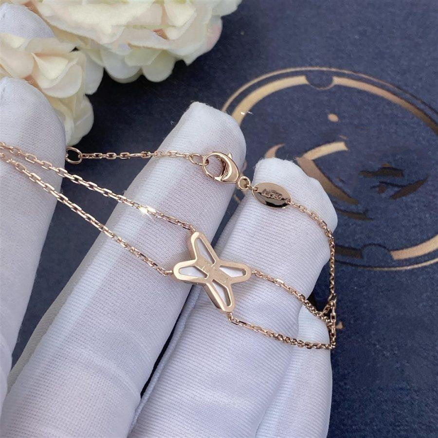 [AuraEcho Jewelry]JEUX BRACELET WHITE MOP PINK GOLD 1 DIAMOND