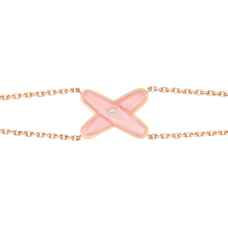 [AuraEcho Jewelry]JEUX BRACELET PINK MOP PINK GOLD 1 DIAMOND