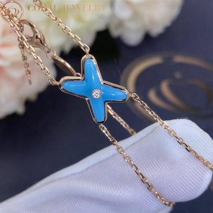 [AuraEcho Jewelry]JEUX BRACELET TURQUOISE PINK GOLD 1 DIAMOND