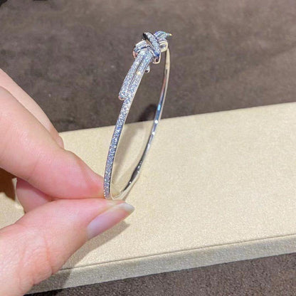 [AuraEcho Jewelry]JEUX DE BRACELET DIAMONDS SILVER