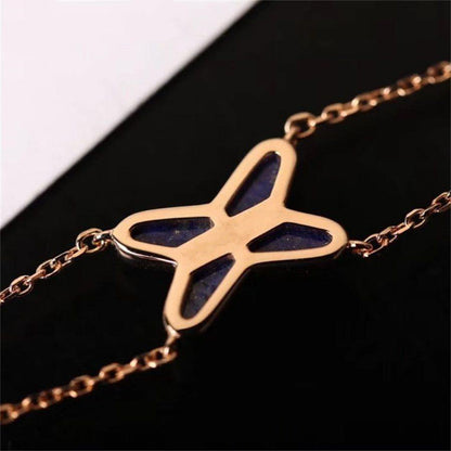 [AuraEcho Jewelry]Hollow Design Four-Leaf Clover Flower Shape Ring