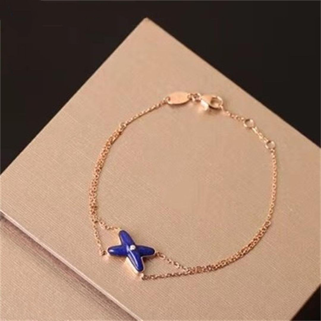 [AuraEcho Jewelry]Hollow Design Four-Leaf Clover Flower Shape Ring