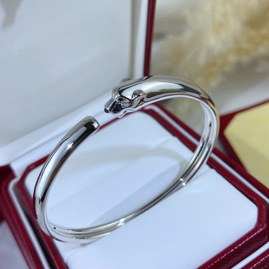 [AuraEcho Jewelry]PANTHERE SILVER OPEN BRACELET