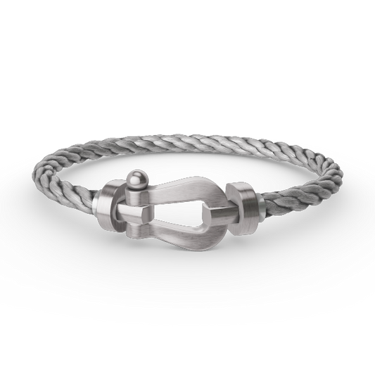 [AuraEcho Jewelry]FORCE LARGE HORSESHOE NO DIAMOND BRACELET SILVER